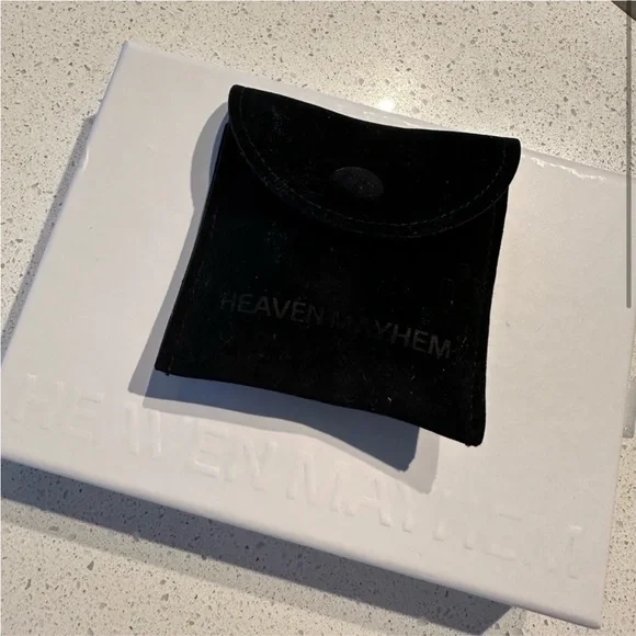 Heaven Mayhem Silver Hoop Earrings - Picture 2 of 5